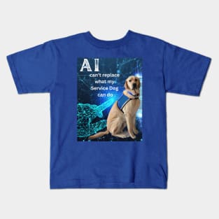 Service Dog vs AI Kids T-Shirt